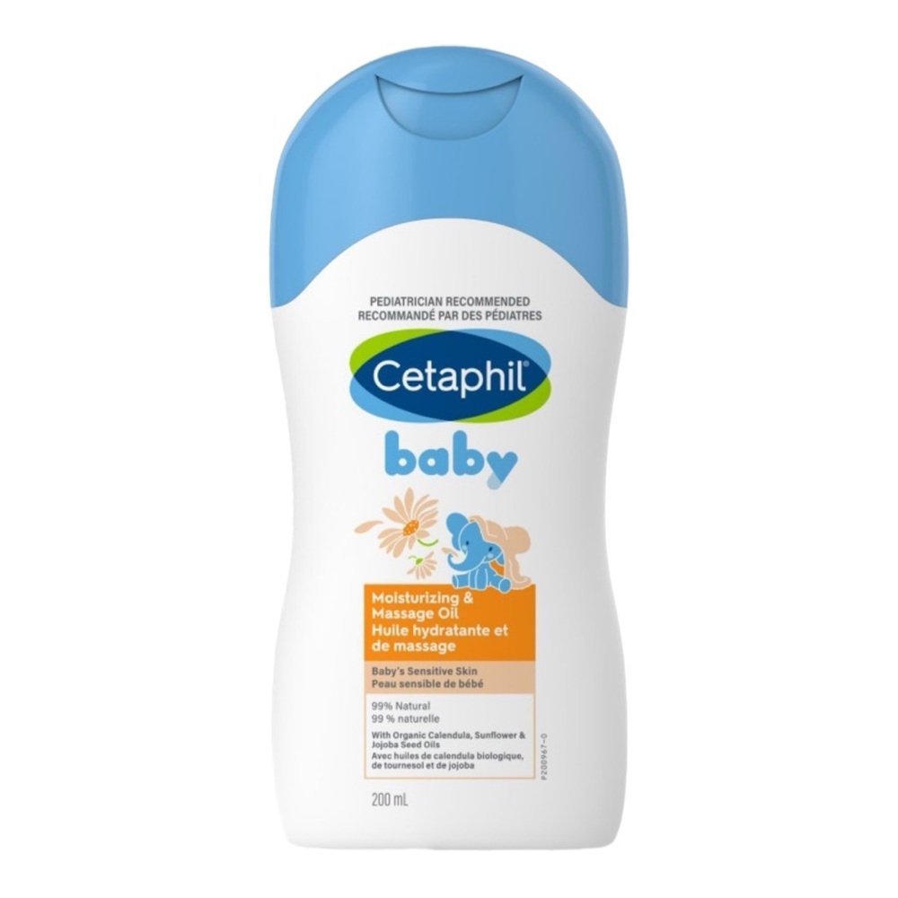 CETAPHIL BABY MOISTURIZING & MASSAGE OIL 200ML - BRAND NEW